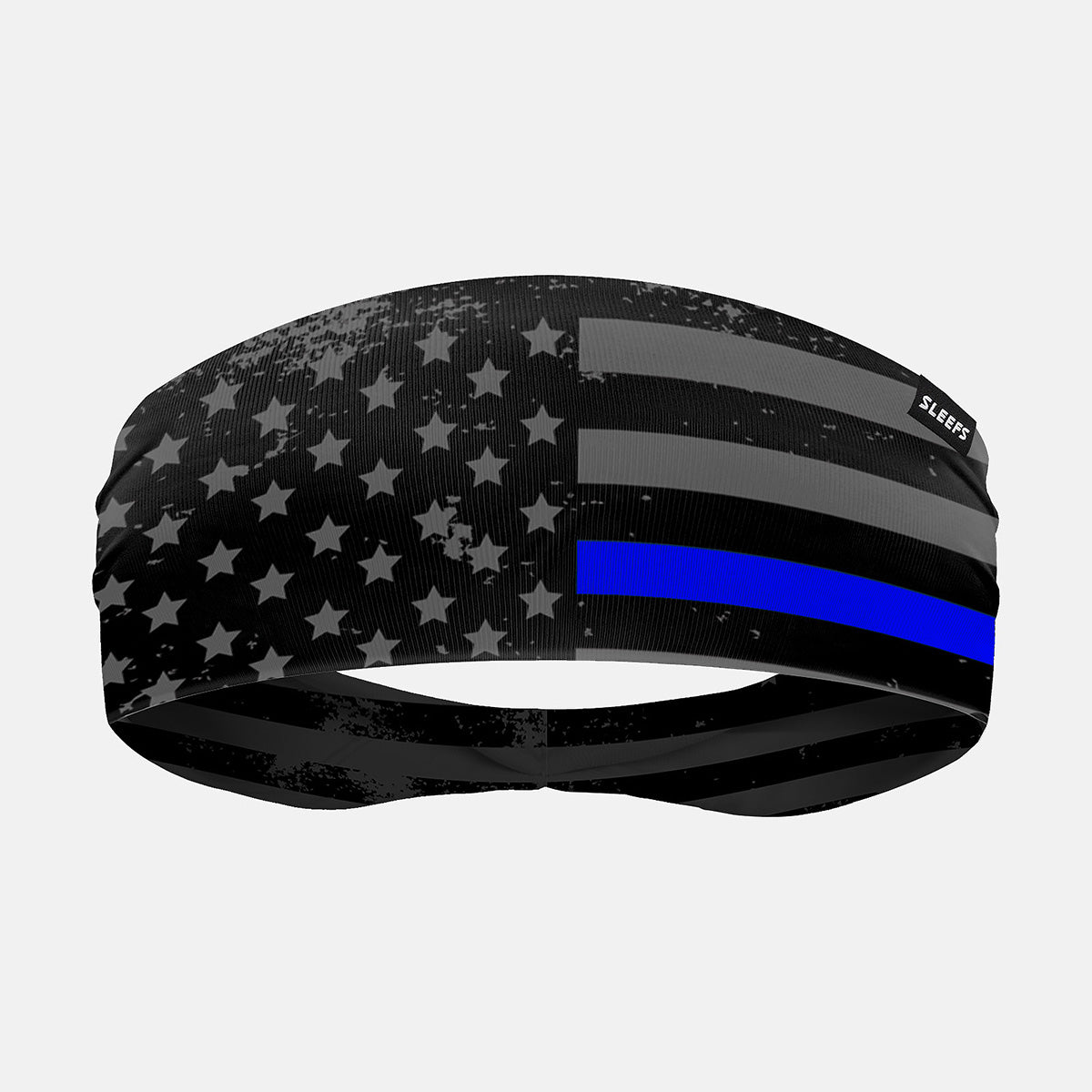 Tactical Thin Blue Line USA Flag Headband