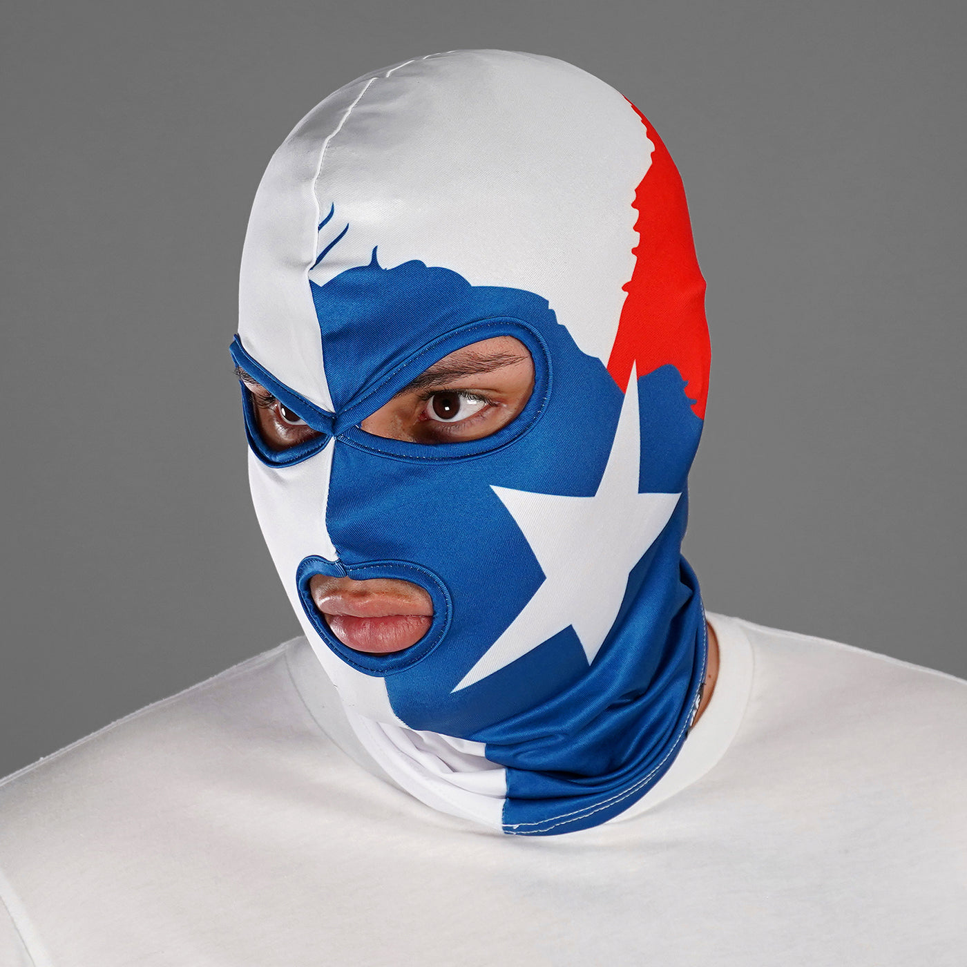 Texas Flag 3 Hole Ski Mask