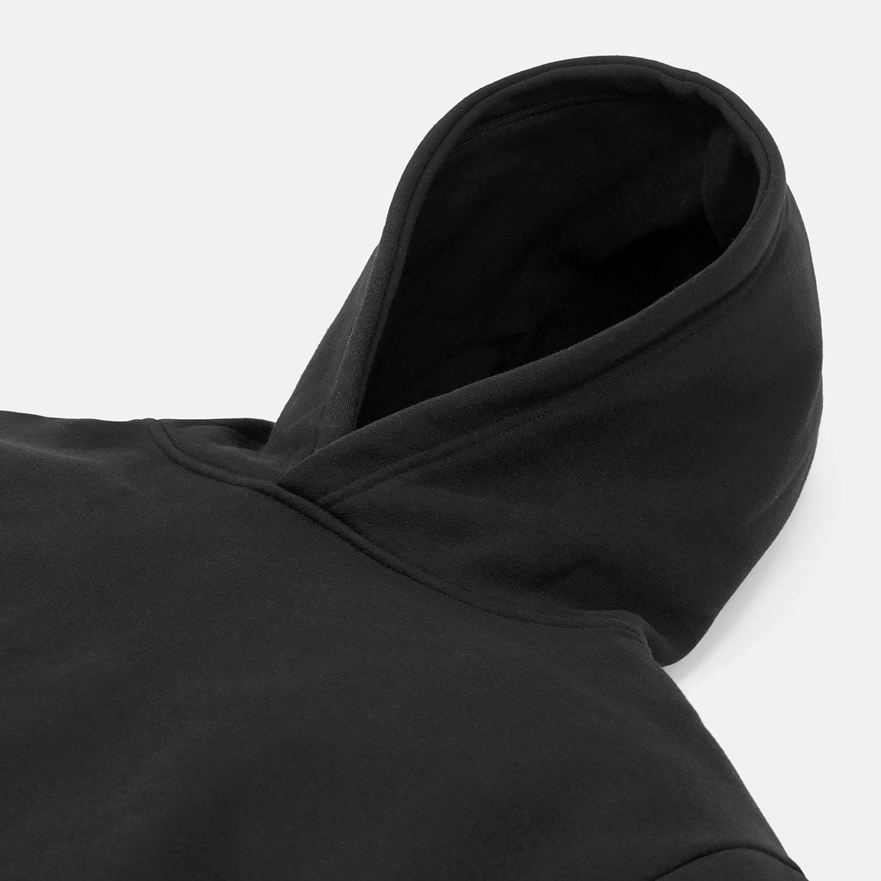 The Monk Basic Black Heavy Hoodie – SLEEFS