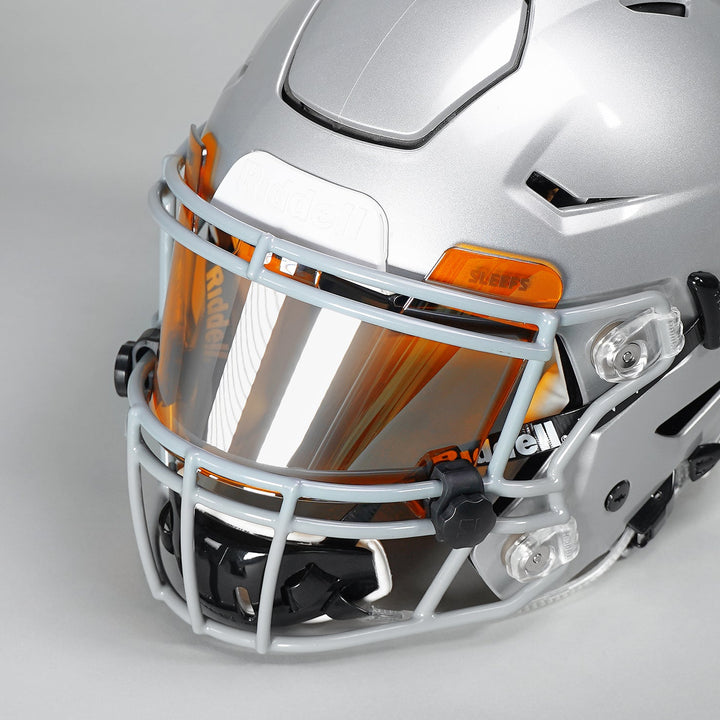 Orange Machine Silver Helmet Eye-Shield Visor for Kids