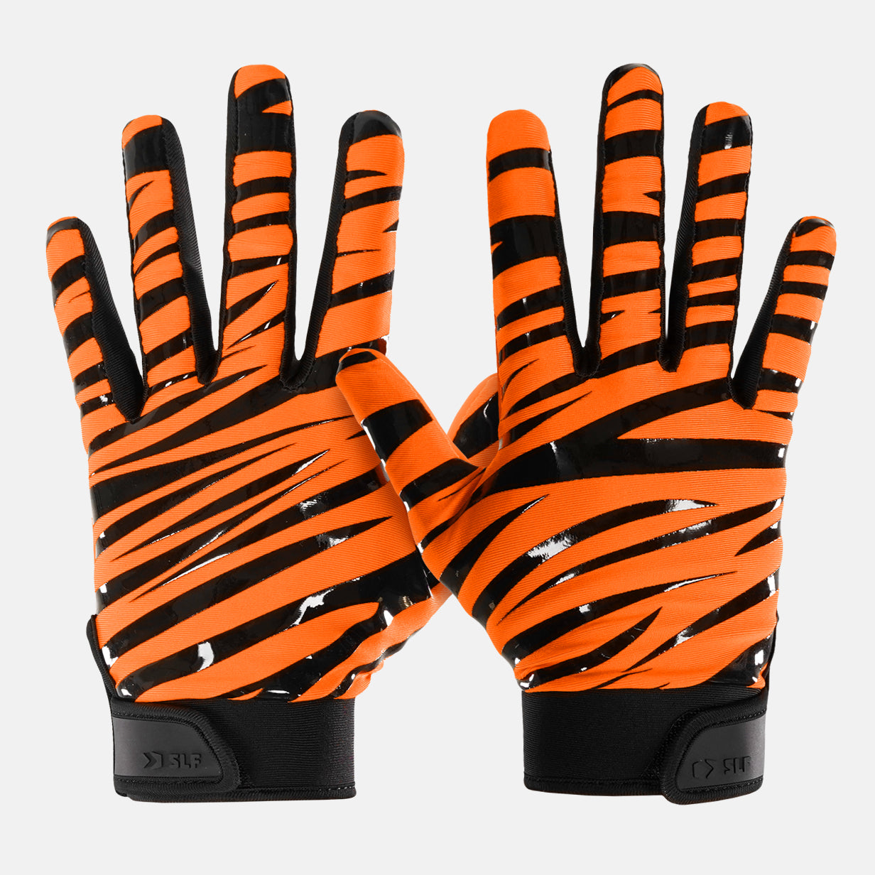 Tiger Stripes Sticky Football Receiver Gloves
