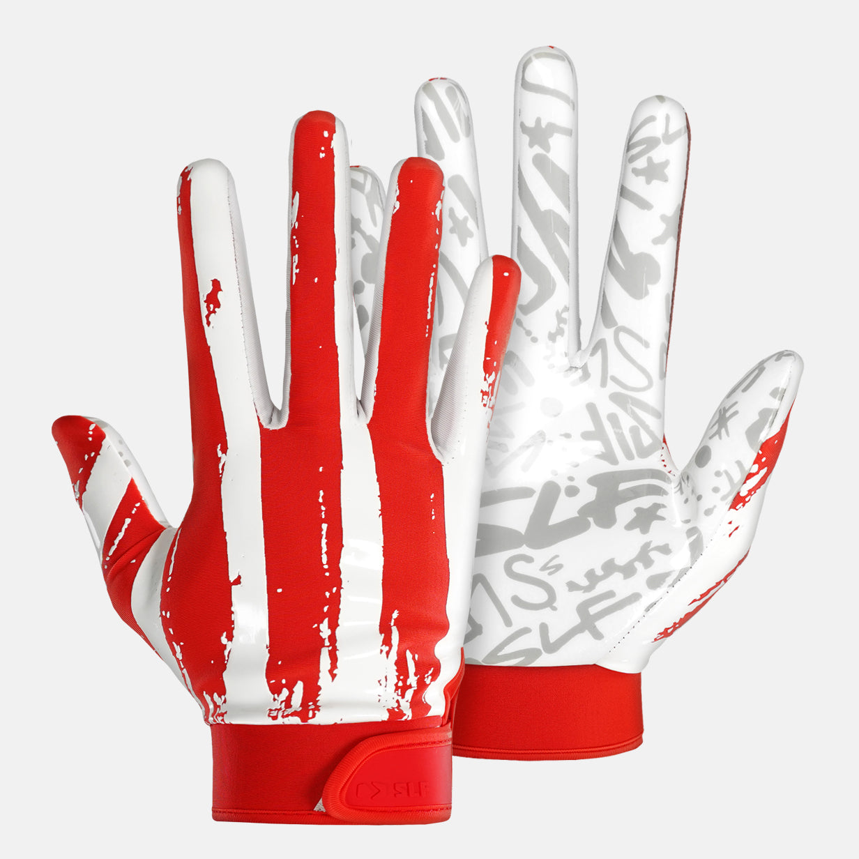 USA Brushed Flag Sticky Football Receiver Gloves