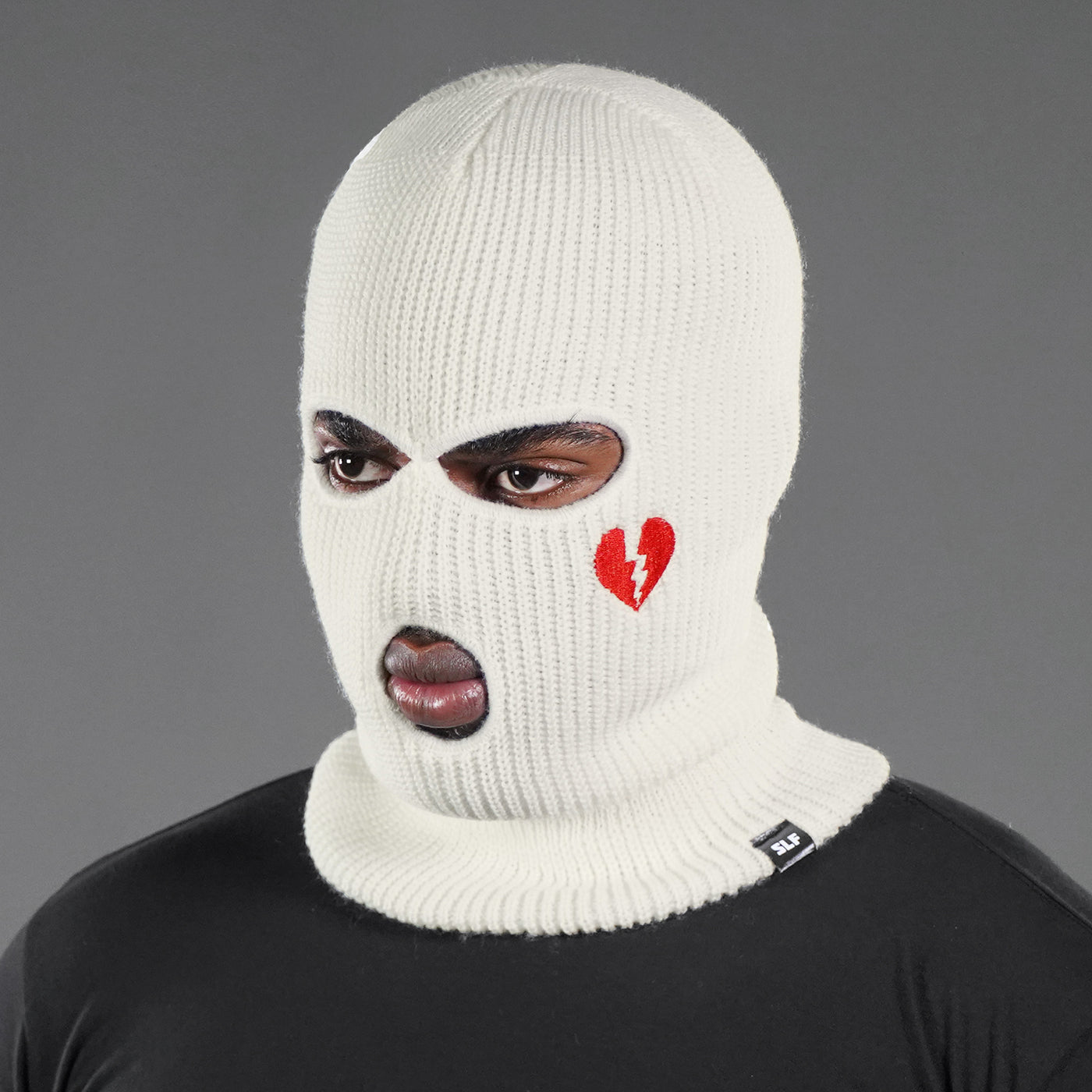 BRKN White Ski Mask
