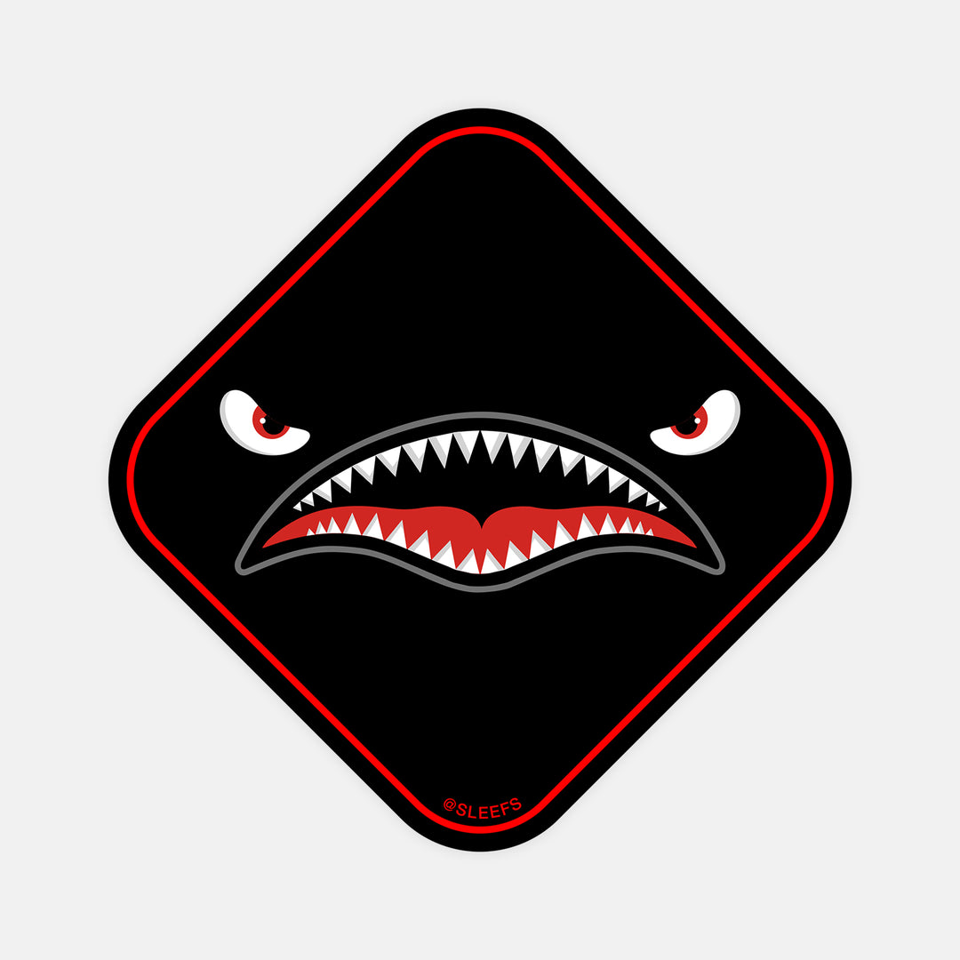 War Shark Blackout Sticker