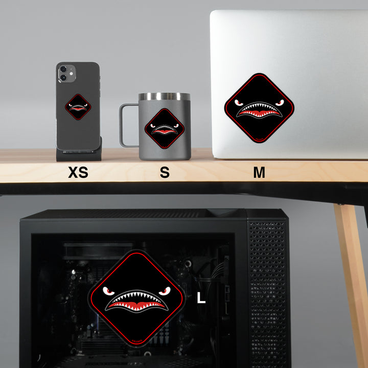 War Shark Blackout Sticker