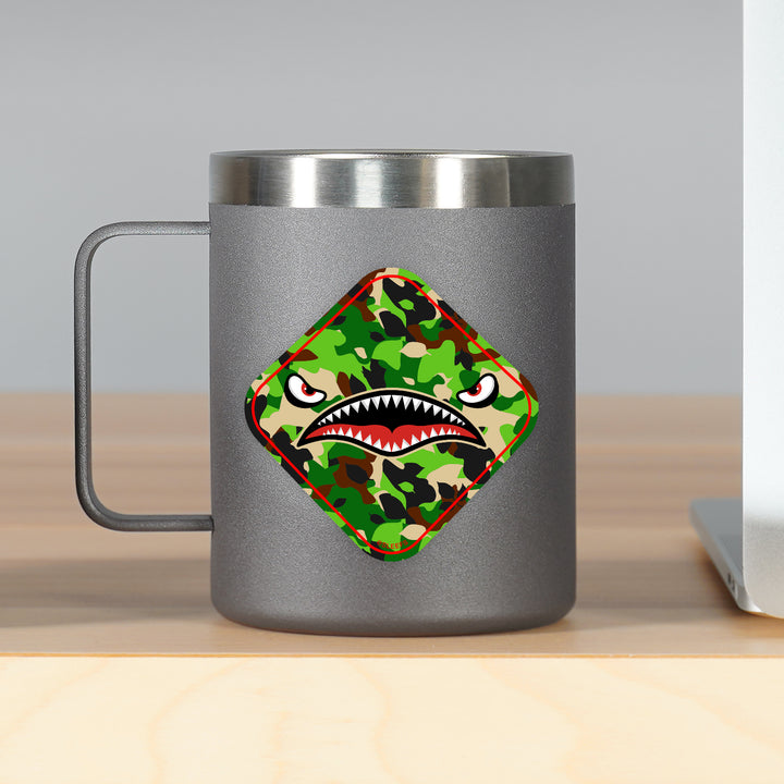 War Shark Jungle Camo Sticker