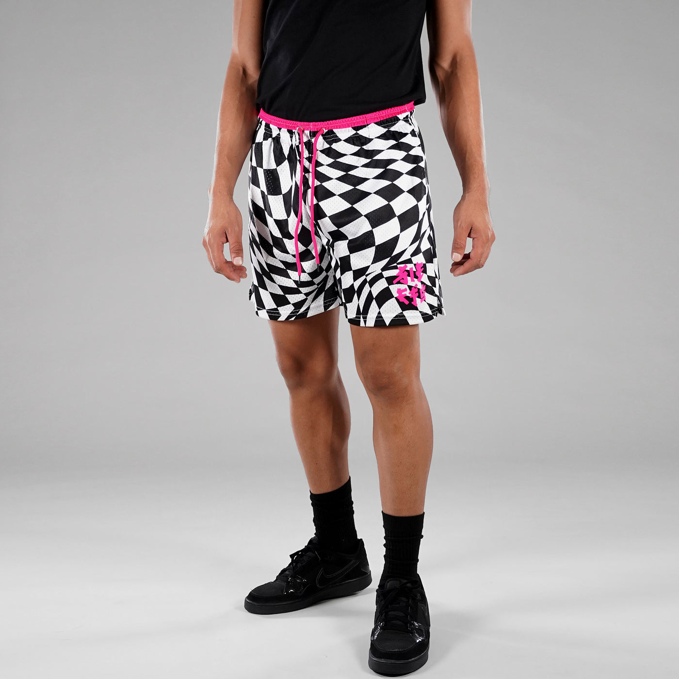 Warped Checkered Finest Pink Shorts