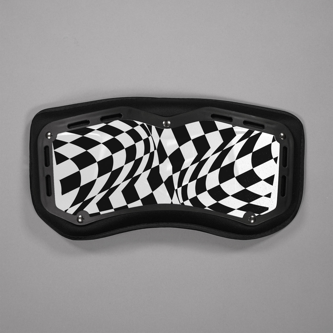Warped Checkered Sticker for Back Plate