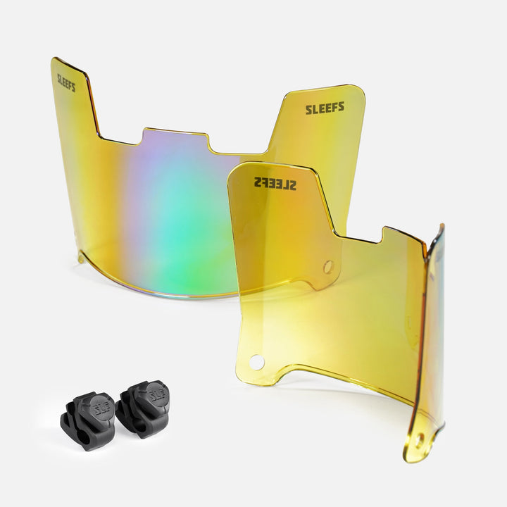 Yellow Green Bifrost Rainbow Helmet Eye-Shield Visor for Kids