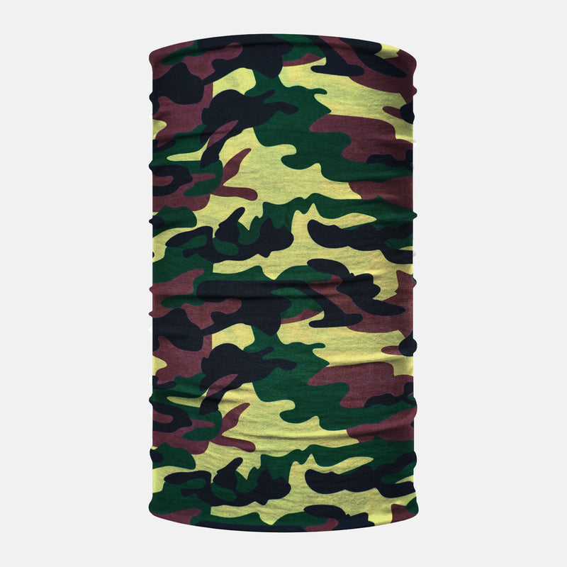 Yellow Green Brown Original Camo Neck Gaiter