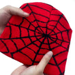 Red Web Beanie