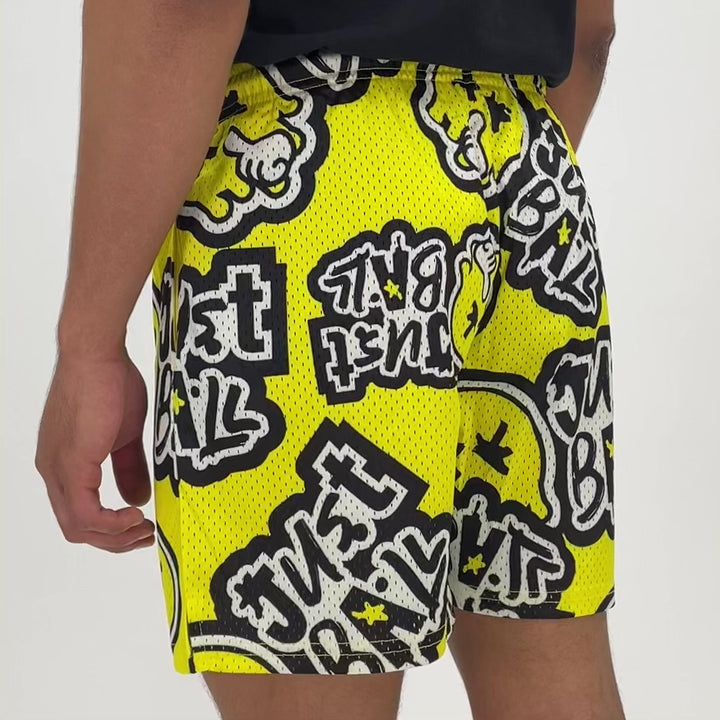 Just Ball Yellow Shorts - 7"