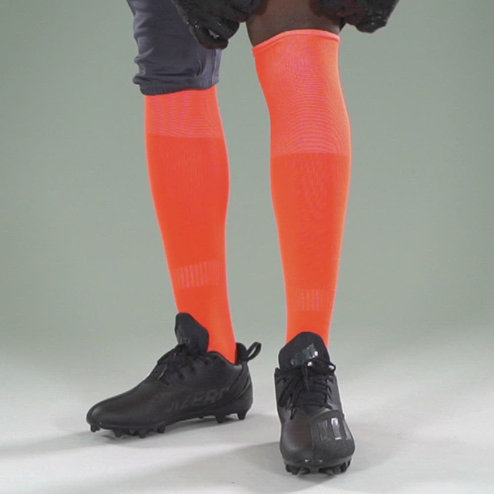 12 Pack Orange Over The Knee Sport Socks