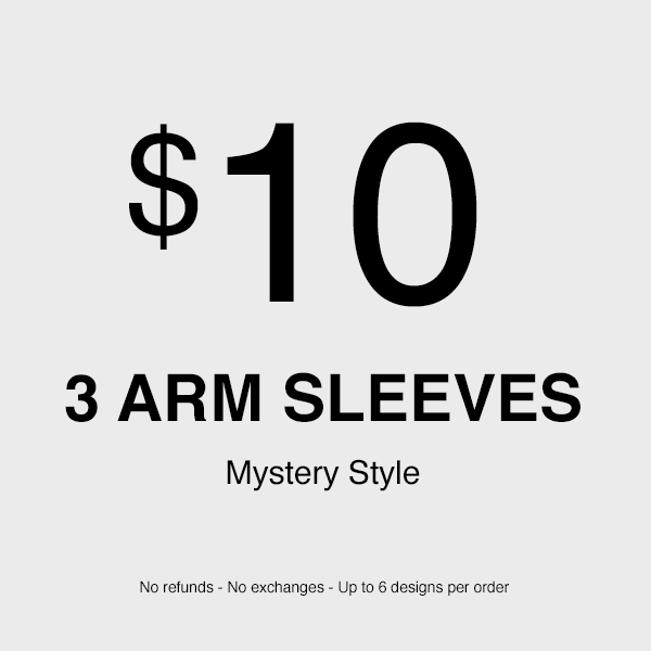 3 x Mystery Sleeve (No refunds - No exchanges - Up to 6 different designs)