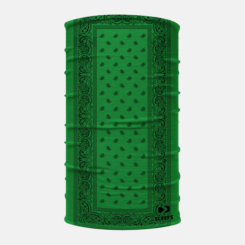 Green Classic Bandana Neck Gaiter