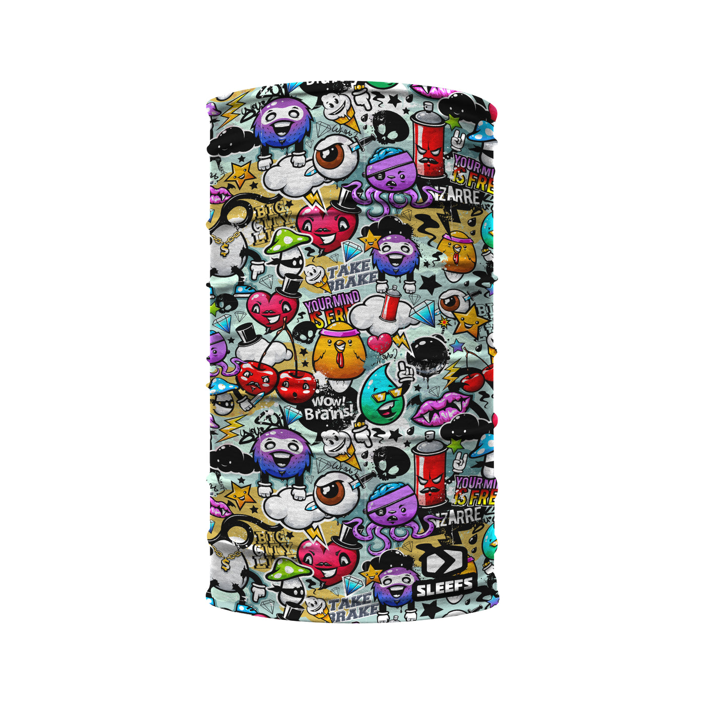 Street Art Collage Kids Neck Gaiter